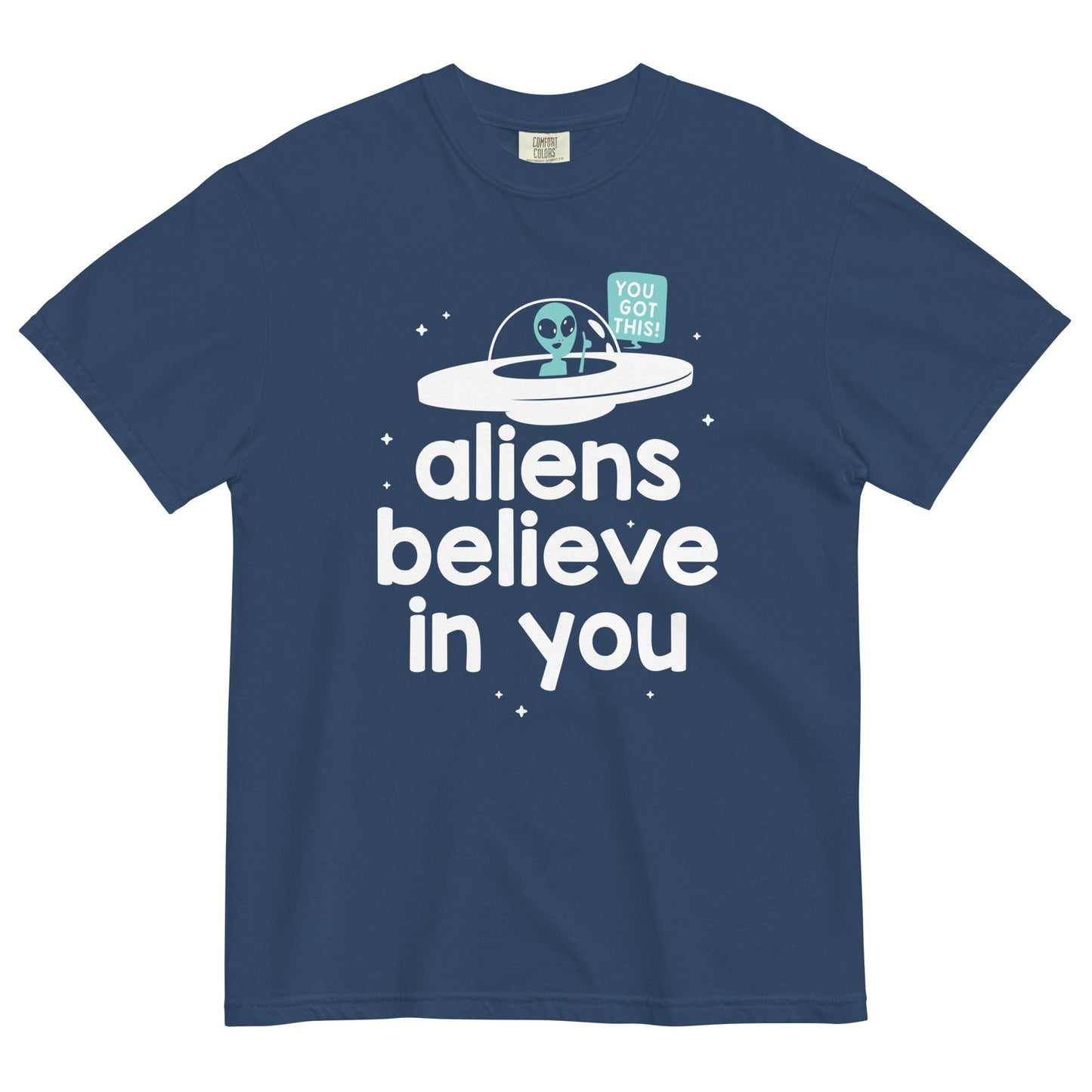 Aliens Believe In You Men's Relaxed Fit Tee