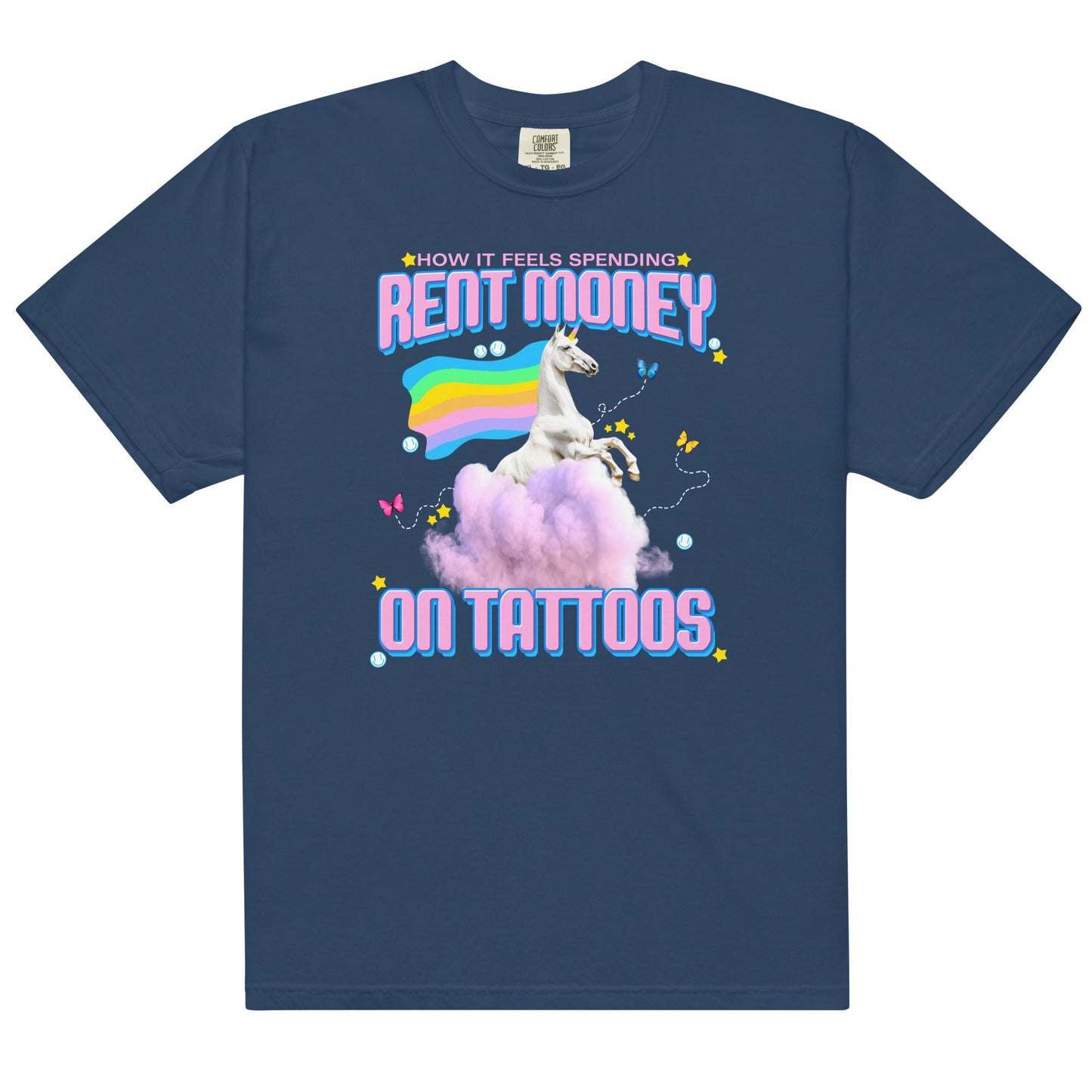 Rent Money on Tattoos Unisex t-shirt