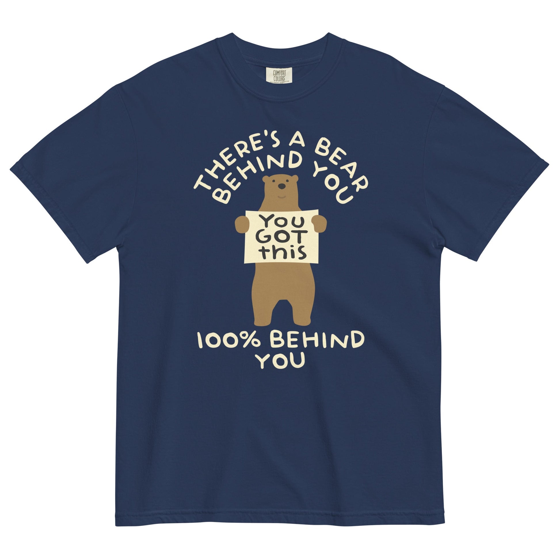 There's A Bear Behind You, 100% Behind You Men's Relaxed Fit Tee