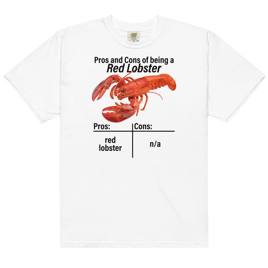 Red Lobster Pros and Cons Unisex t-shirt
