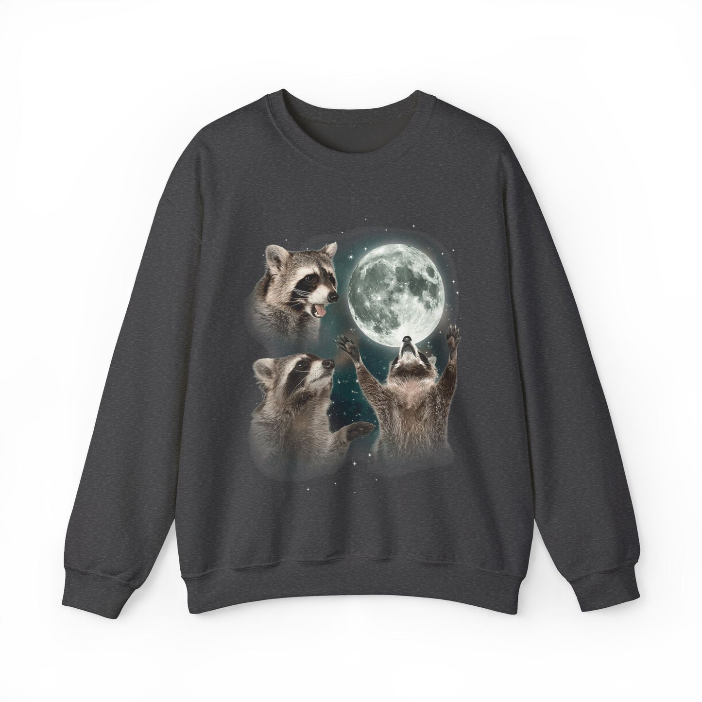 Three Raccoons Moon Vintage Sweatshirt
