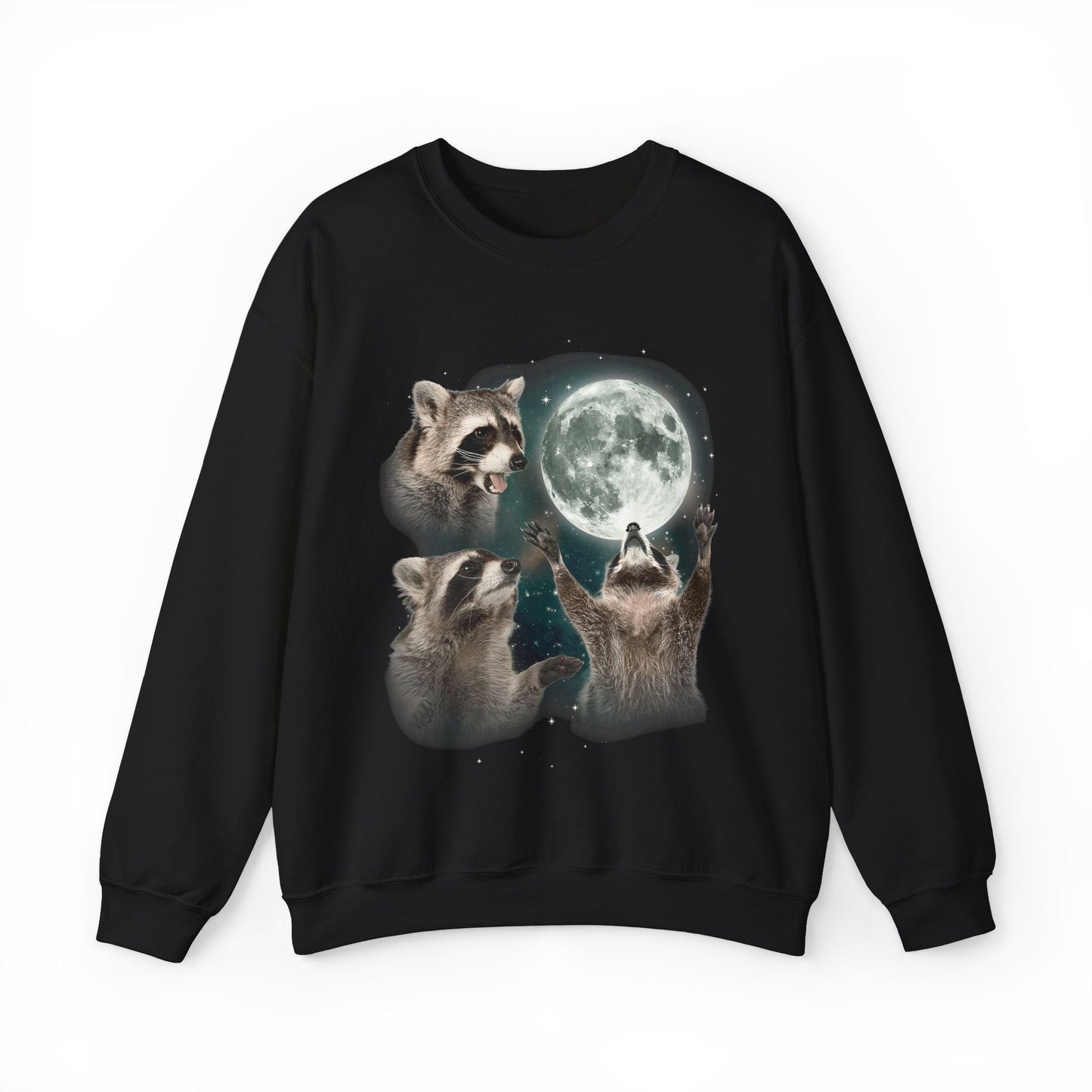 Three Raccoons Moon Vintage Sweatshirt