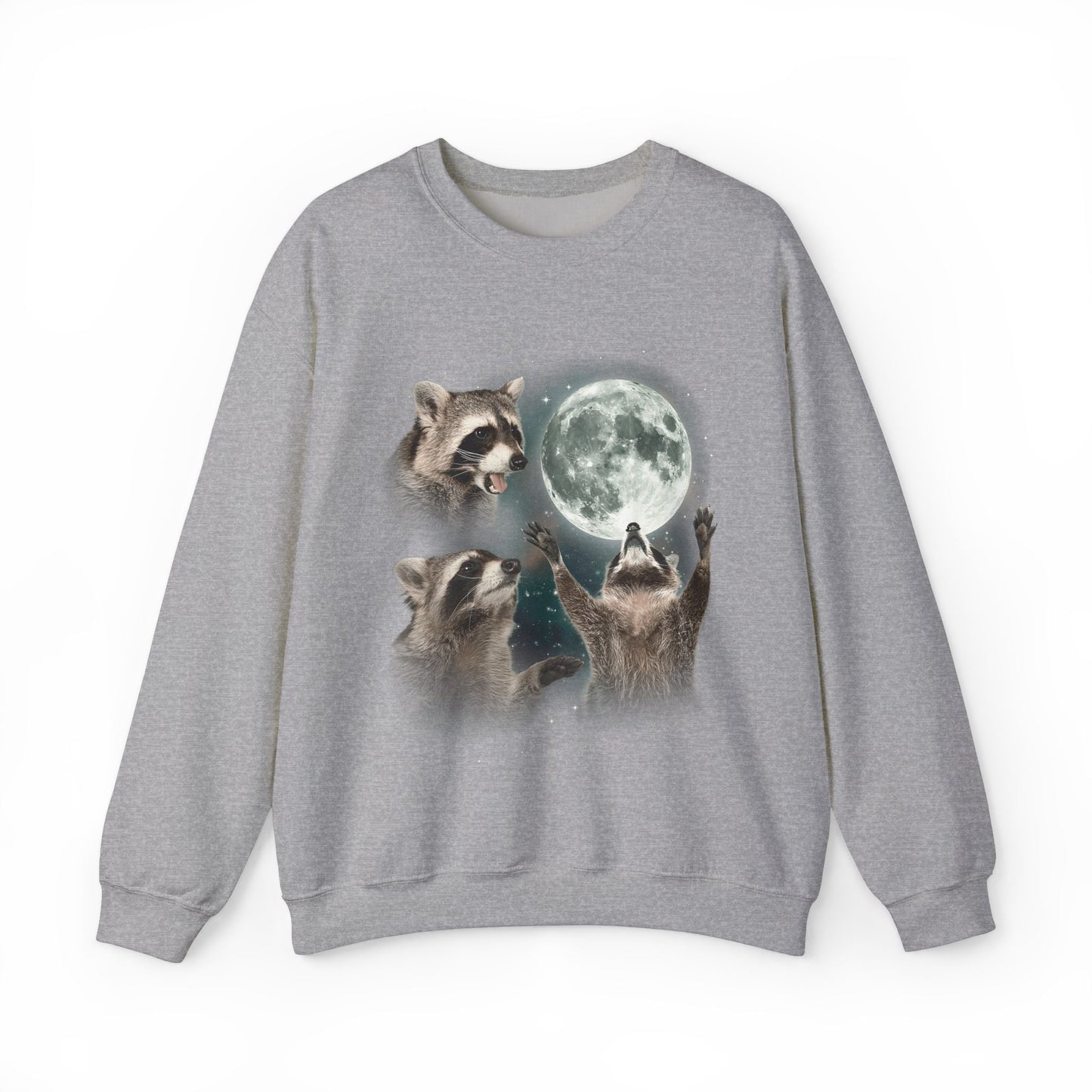 Three Raccoons Moon Vintage Sweatshirt