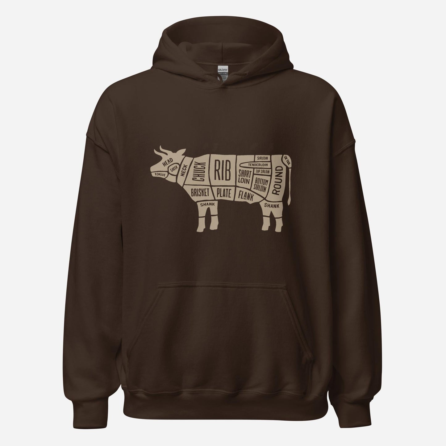 Beef Diagram Unisex Hoodie