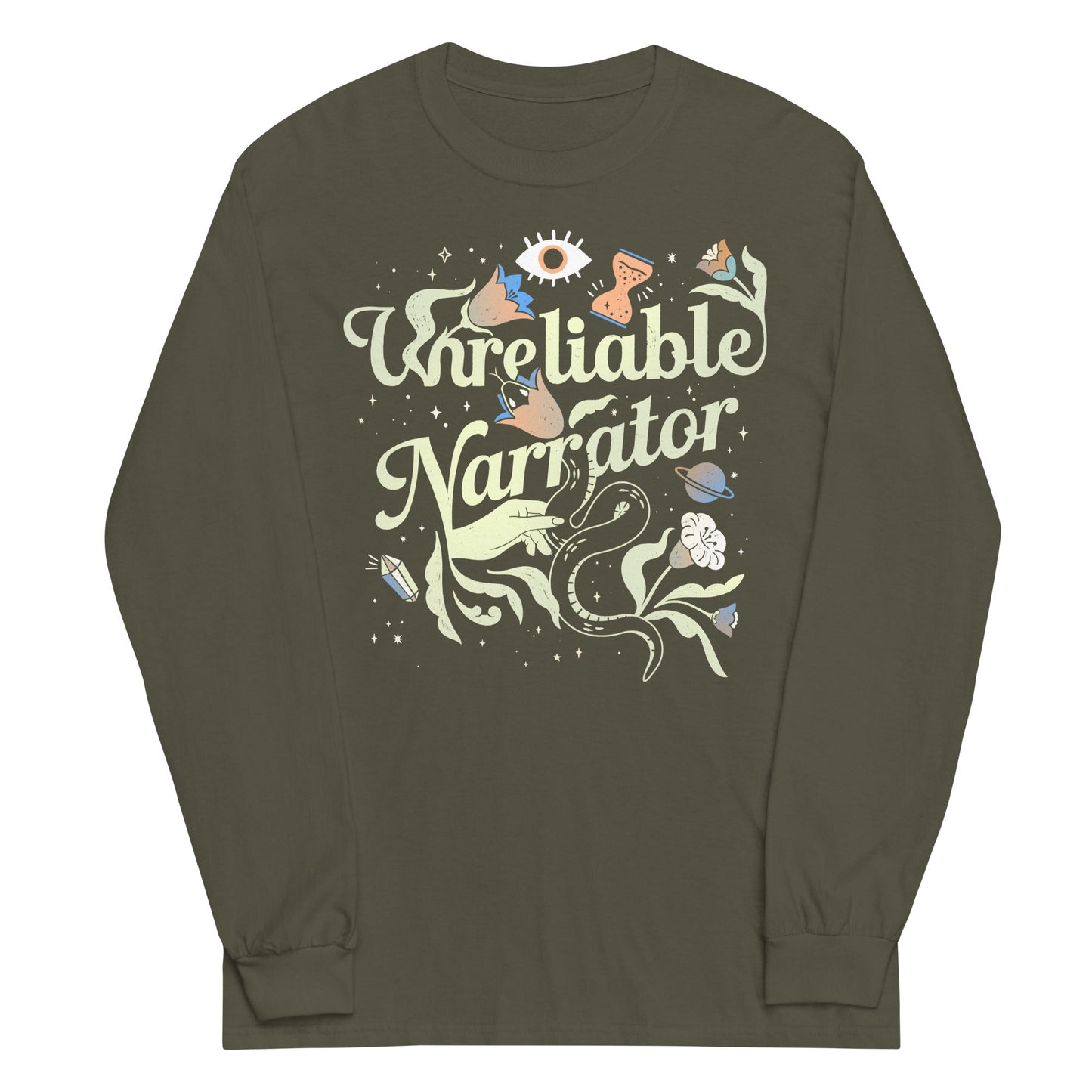 Unreliable Narrator Unisex Long Sleeve Tee