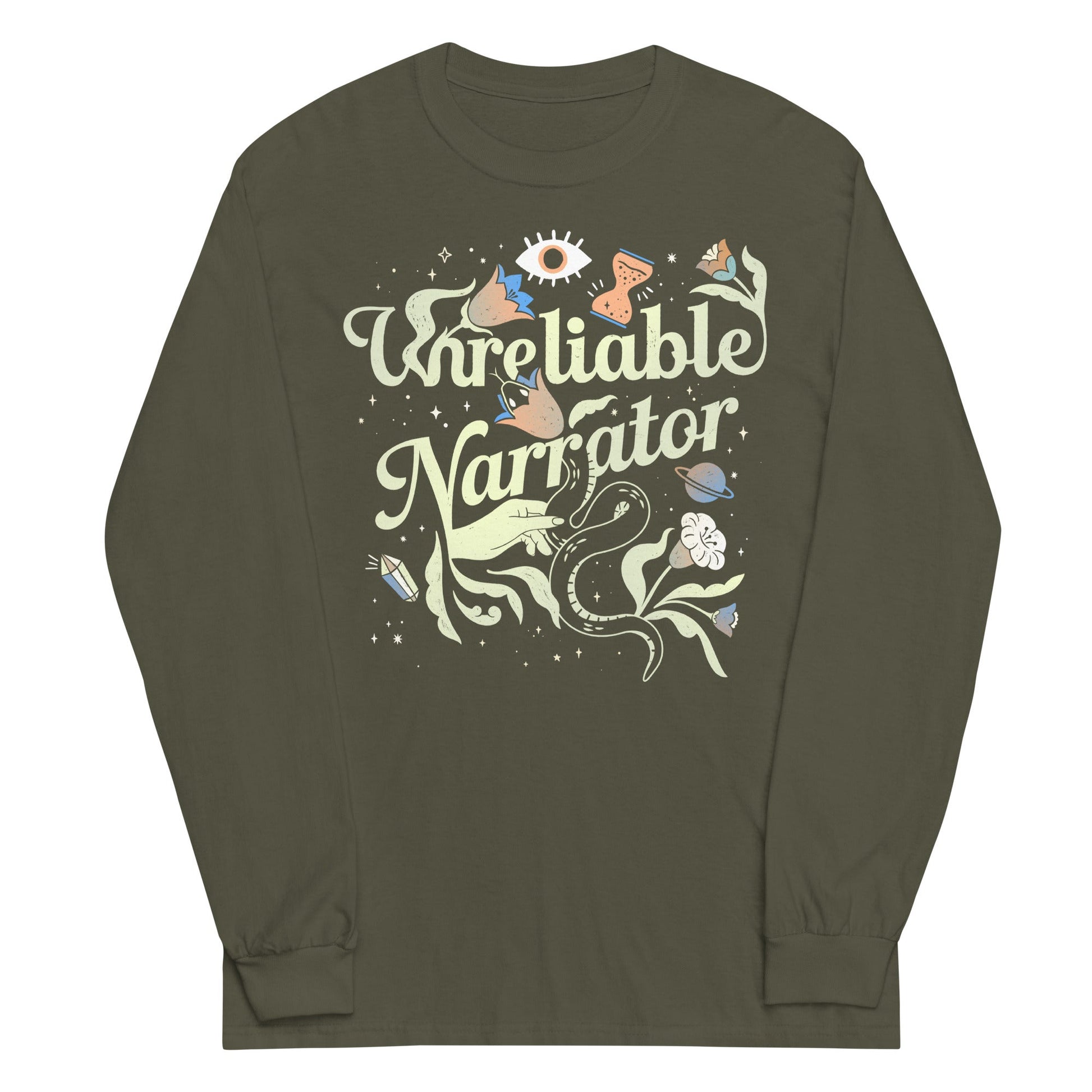 Unreliable Narrator Unisex Long Sleeve Tee