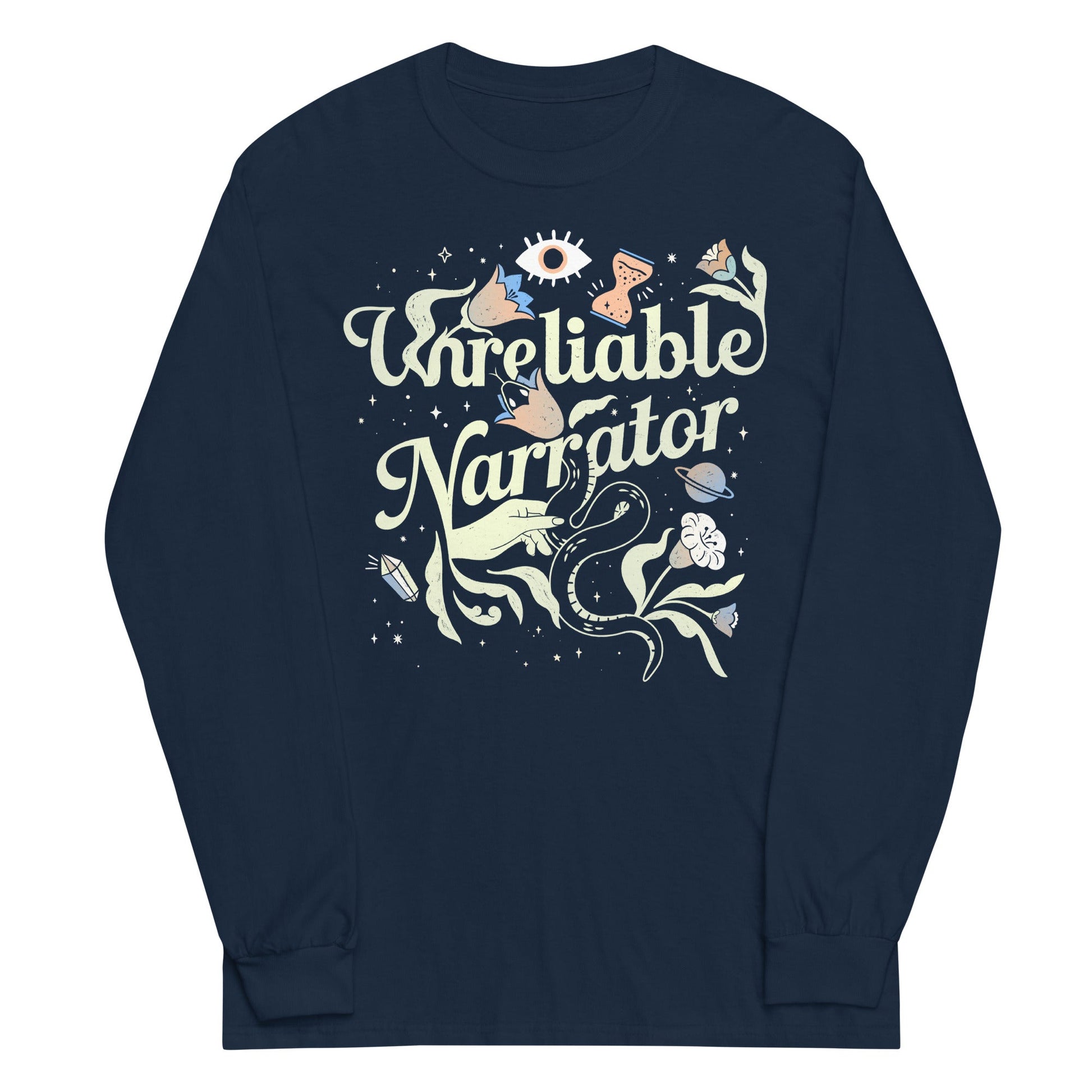 Unreliable Narrator Unisex Long Sleeve Tee
