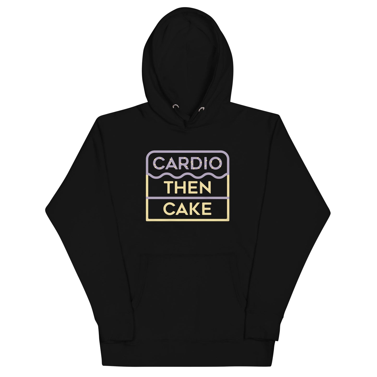Cardio Then Cake Unisex Hoodie