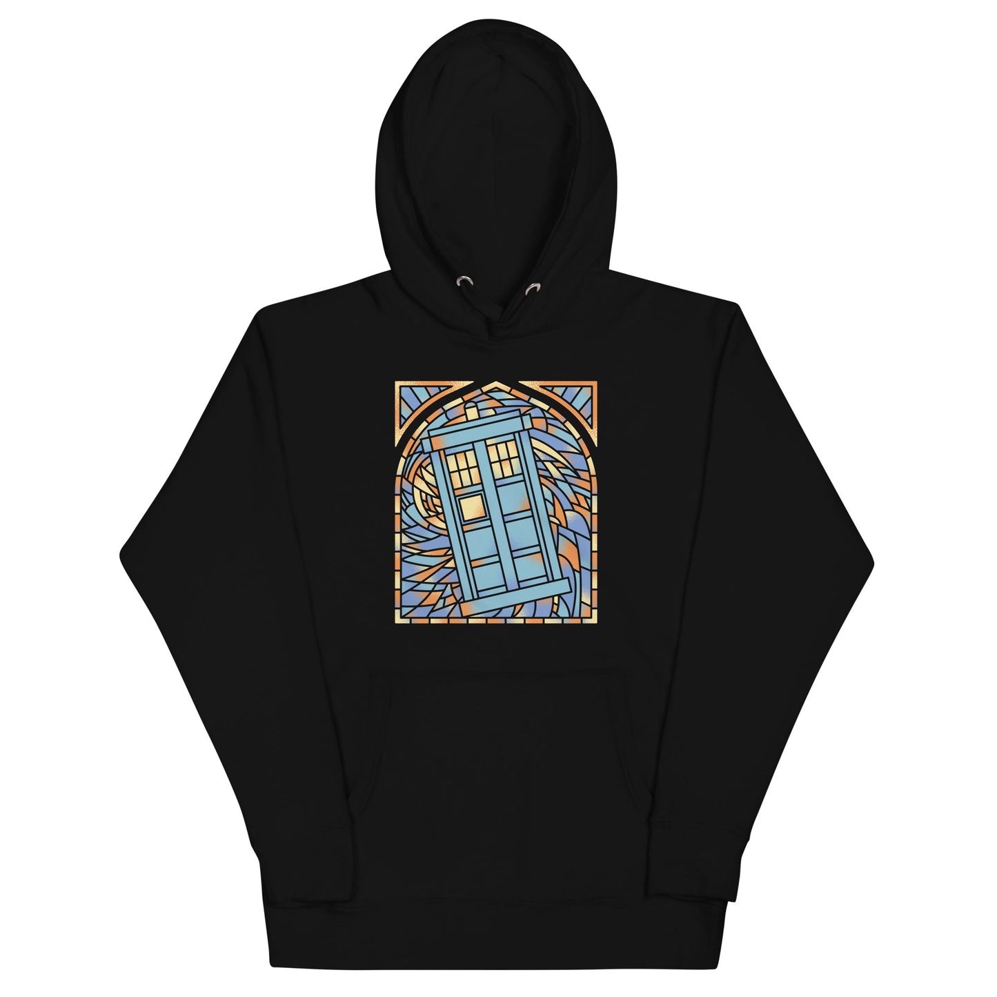 Stained Glass Police Box Unisex Hoodie
