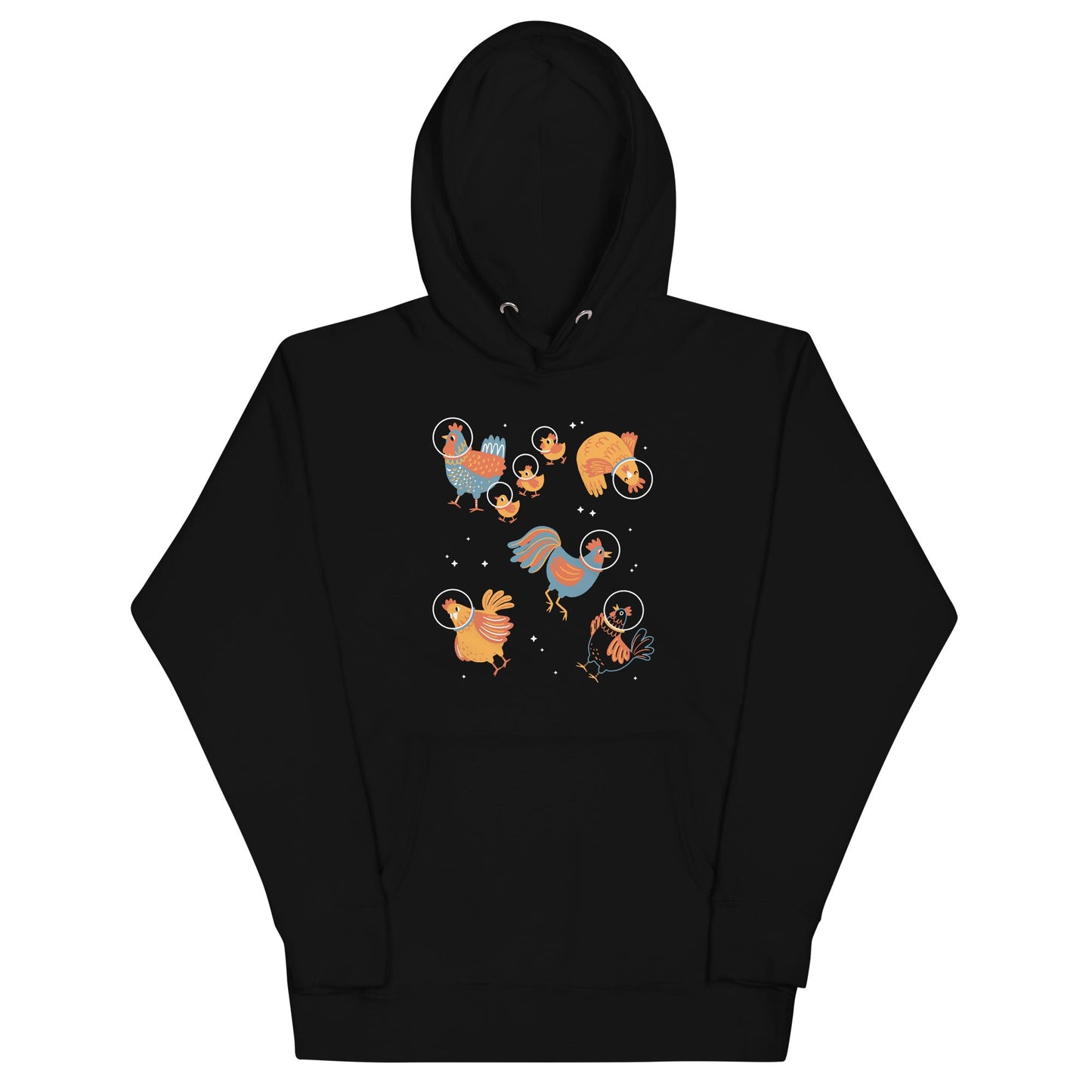 Chickens In Space Unisex Hoodie