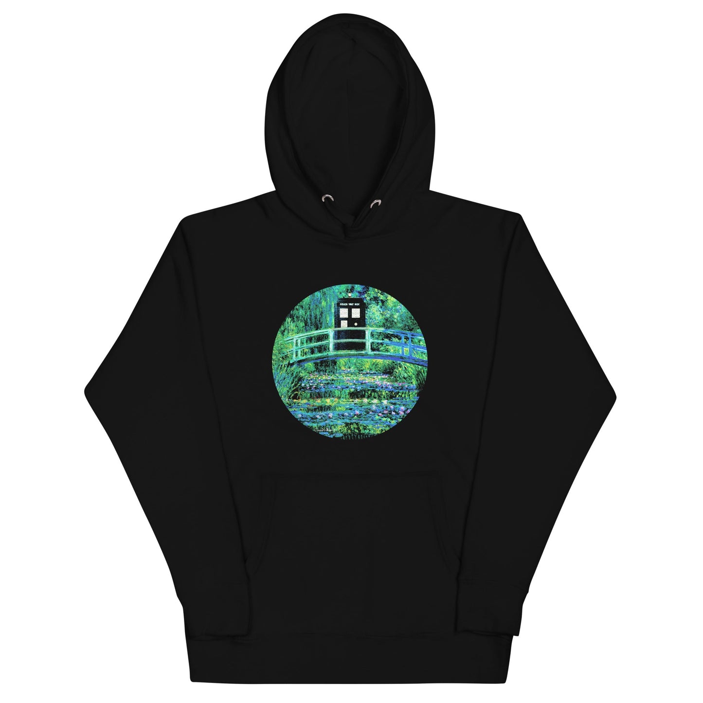 Water Lilies Police Box Unisex Hoodie