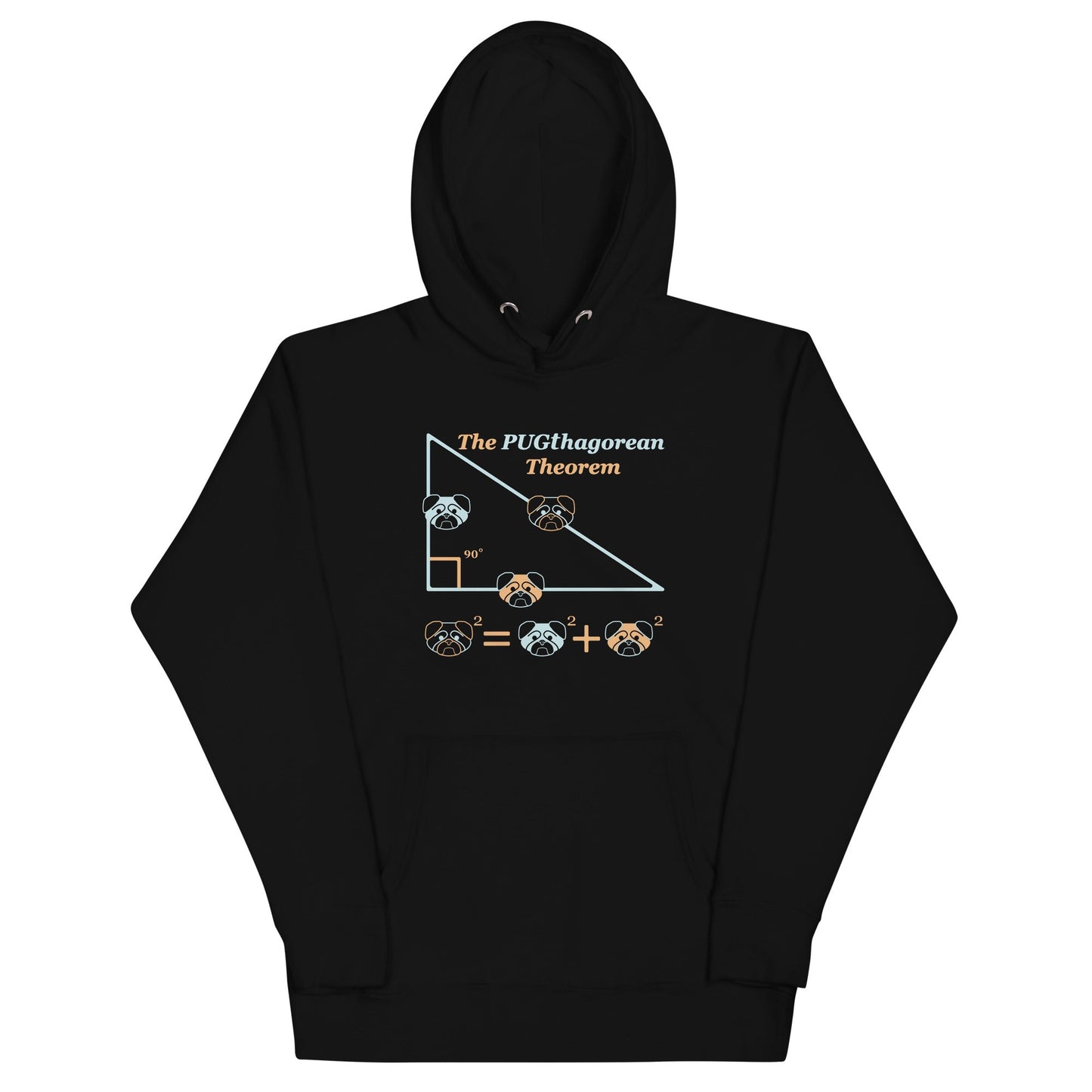 Pugthagorean Theorem Unisex Hoodie