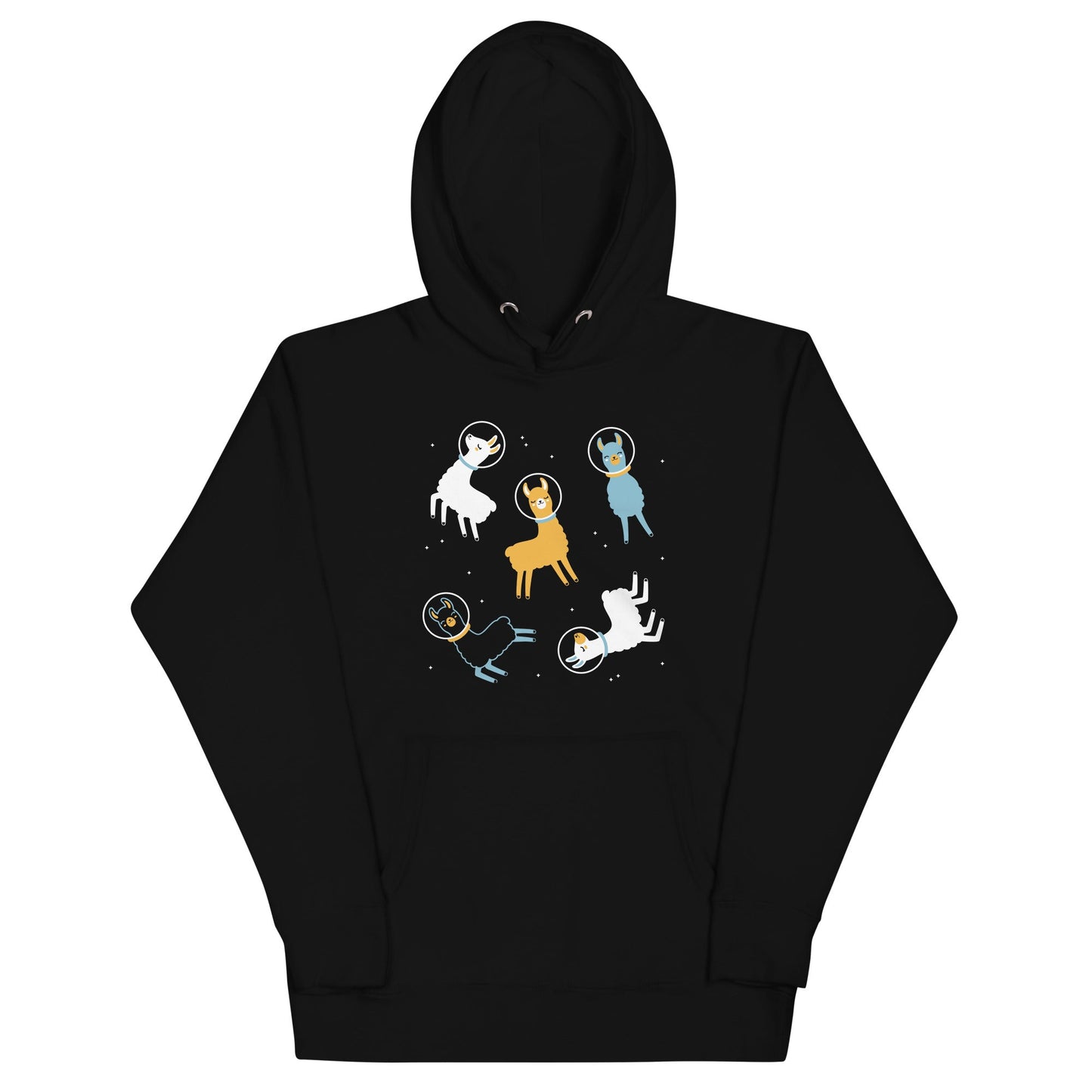 Llamas In Space Unisex Hoodie