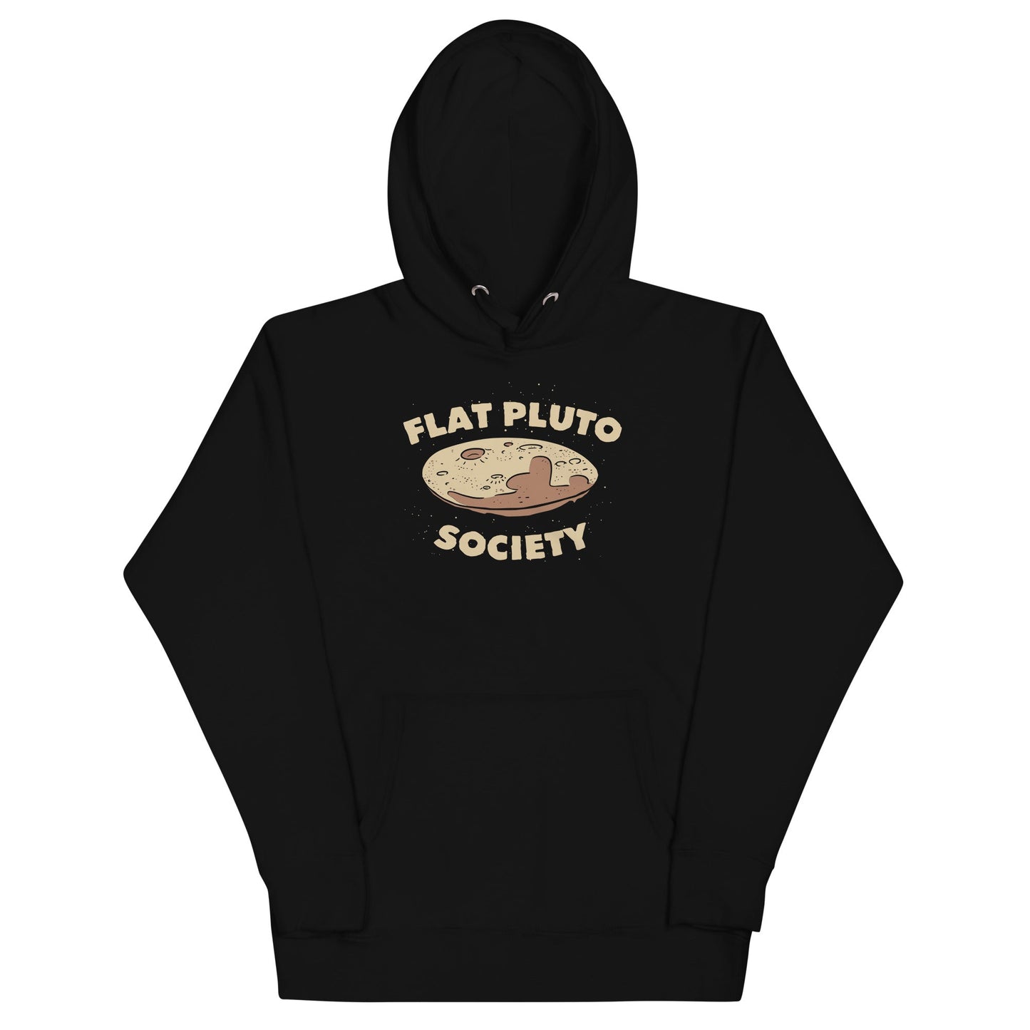 Flat Pluto Society Unisex Hoodie