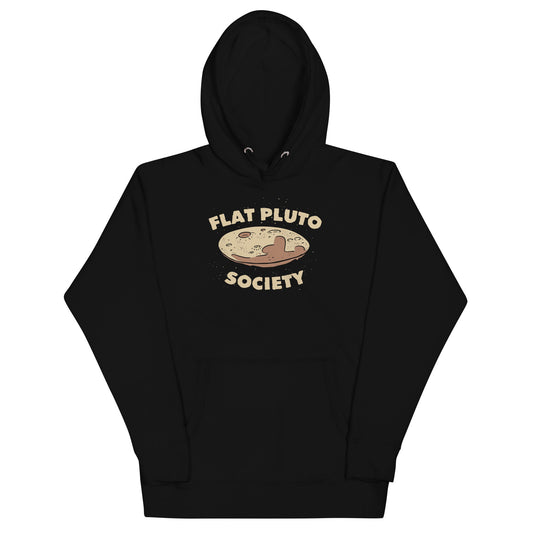 Flat Pluto Society Unisex Hoodie