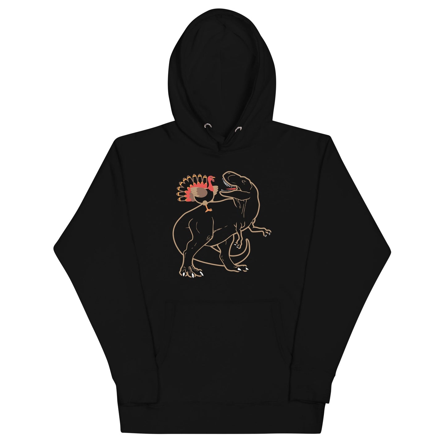 Turkey Riding T-Rex Unisex Hoodie