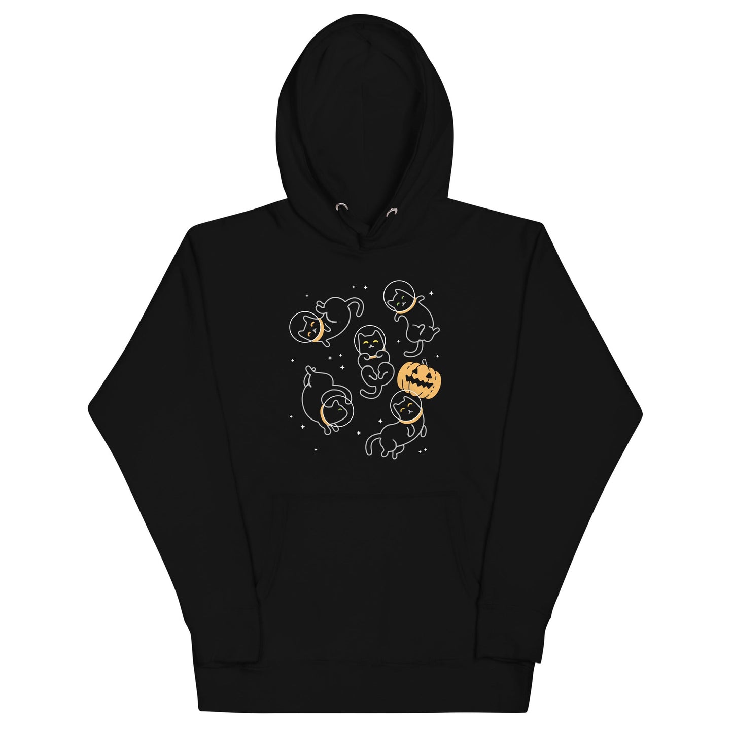 Cat Halloween In Space Unisex Hoodie