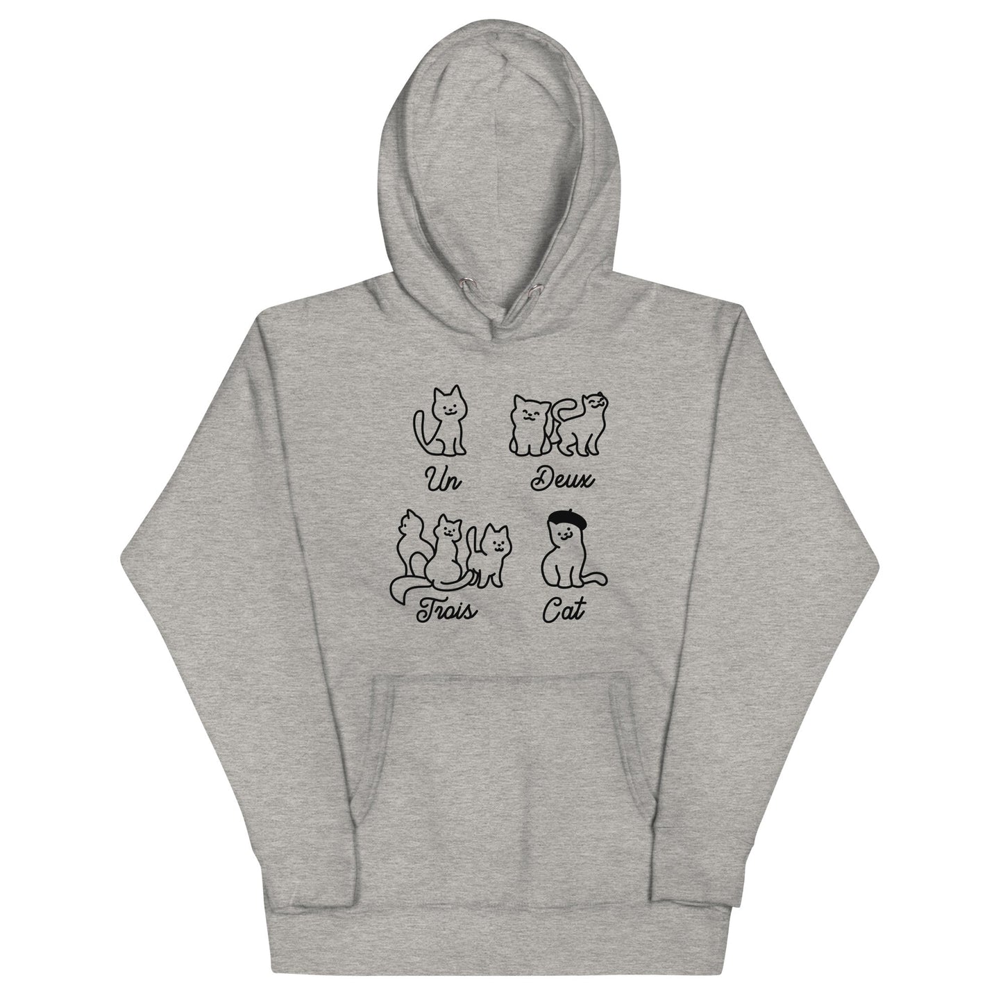 Un Deux Trois Cat Unisex Hoodie