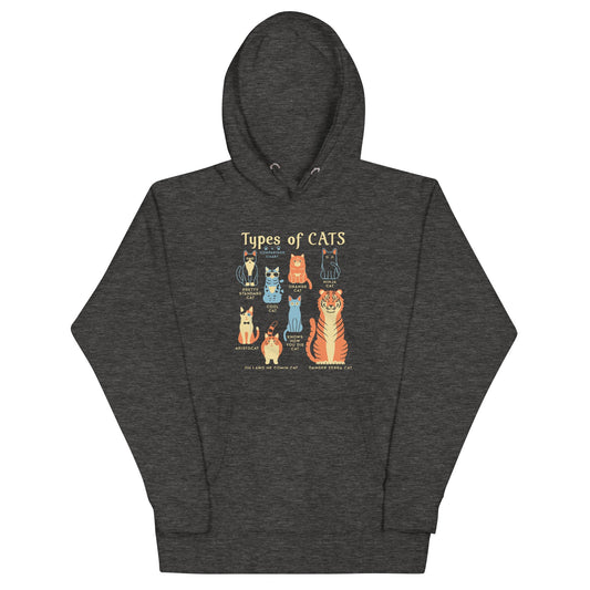 Types Of Cats Unisex Hoodie