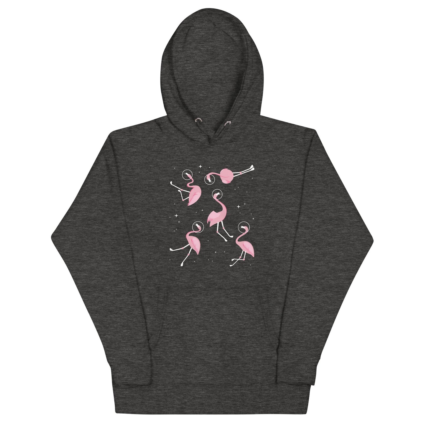 Flamingos In Space Unisex Hoodie