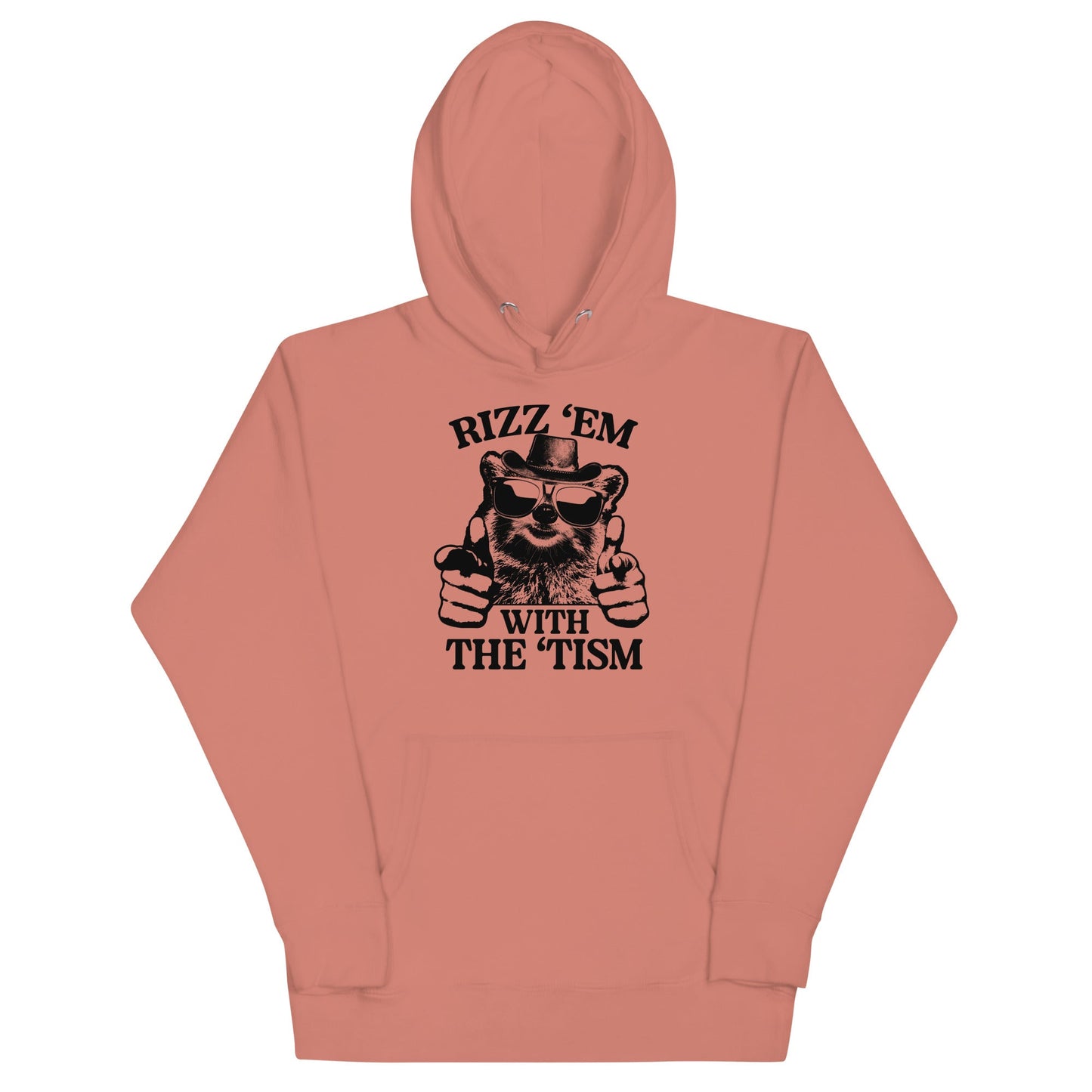 Rizz 'Em With the 'Tism (Raccoon) Unisex Hoodie