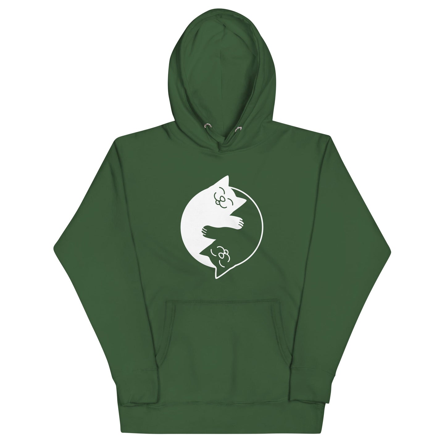 Yin Yang Cats Unisex Hoodie