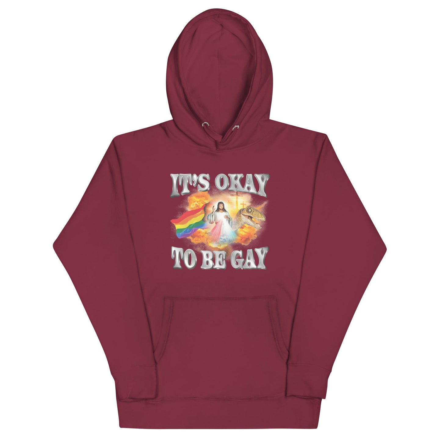 It's Okay to be Gay (Jesus) Unisex Hoodie