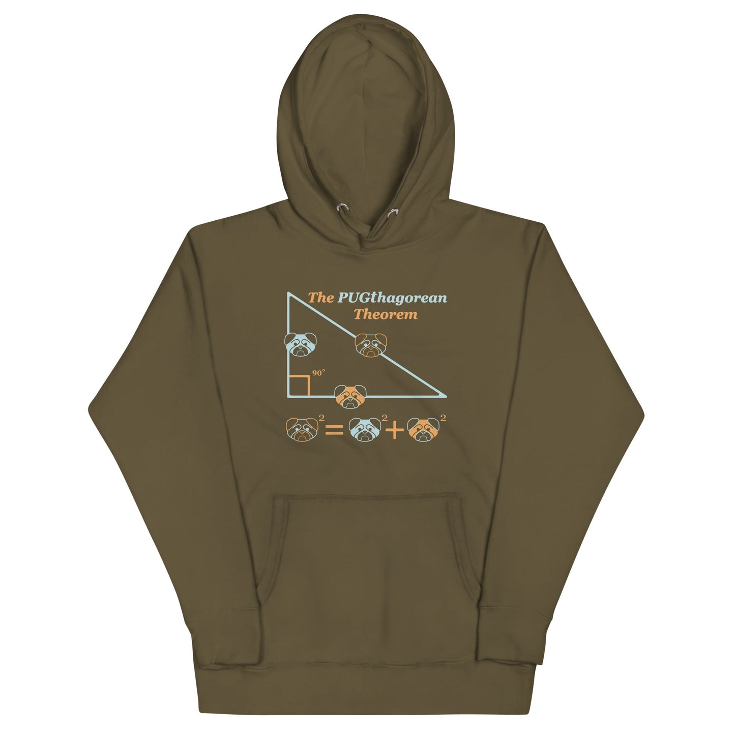 Pugthagorean Theorem Unisex Hoodie