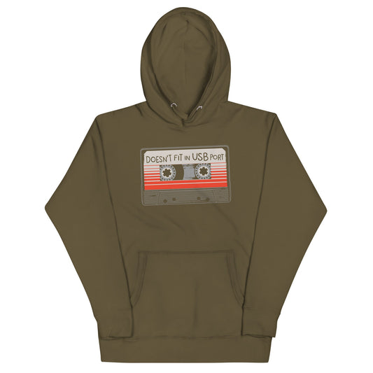 Doesn't Fit In USB Port Unisex Hoodie