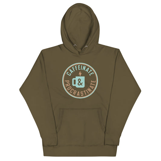 Caffeinate And Procrastinate Unisex Hoodie