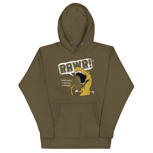 Rawr Means I Love You Unisex Hoodie