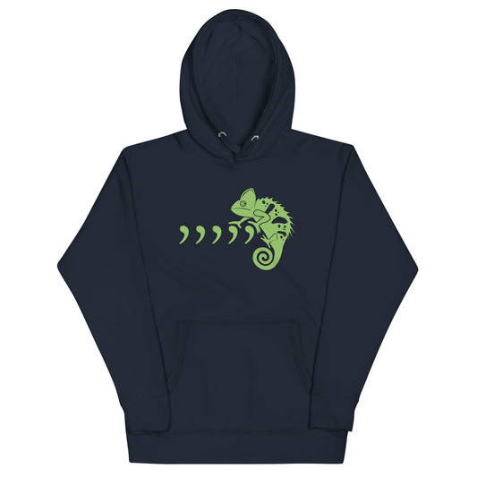 Comma Chameleon Unisex Hoodie