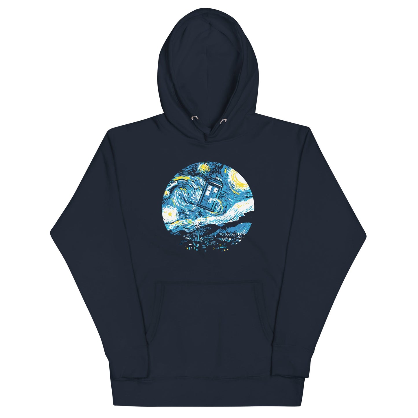Starry Night Police Box Unisex Hoodie