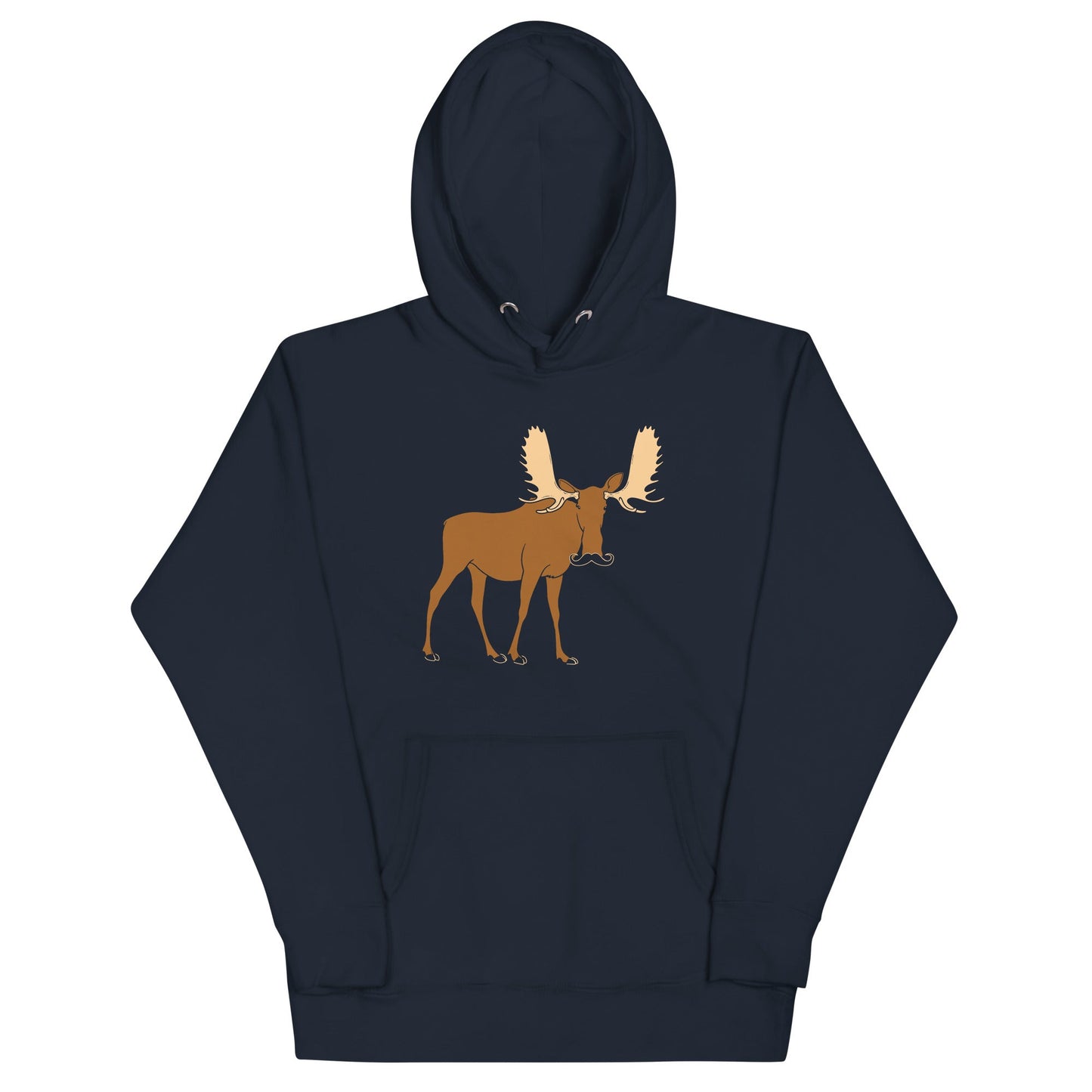 Moosestache Unisex Hoodie