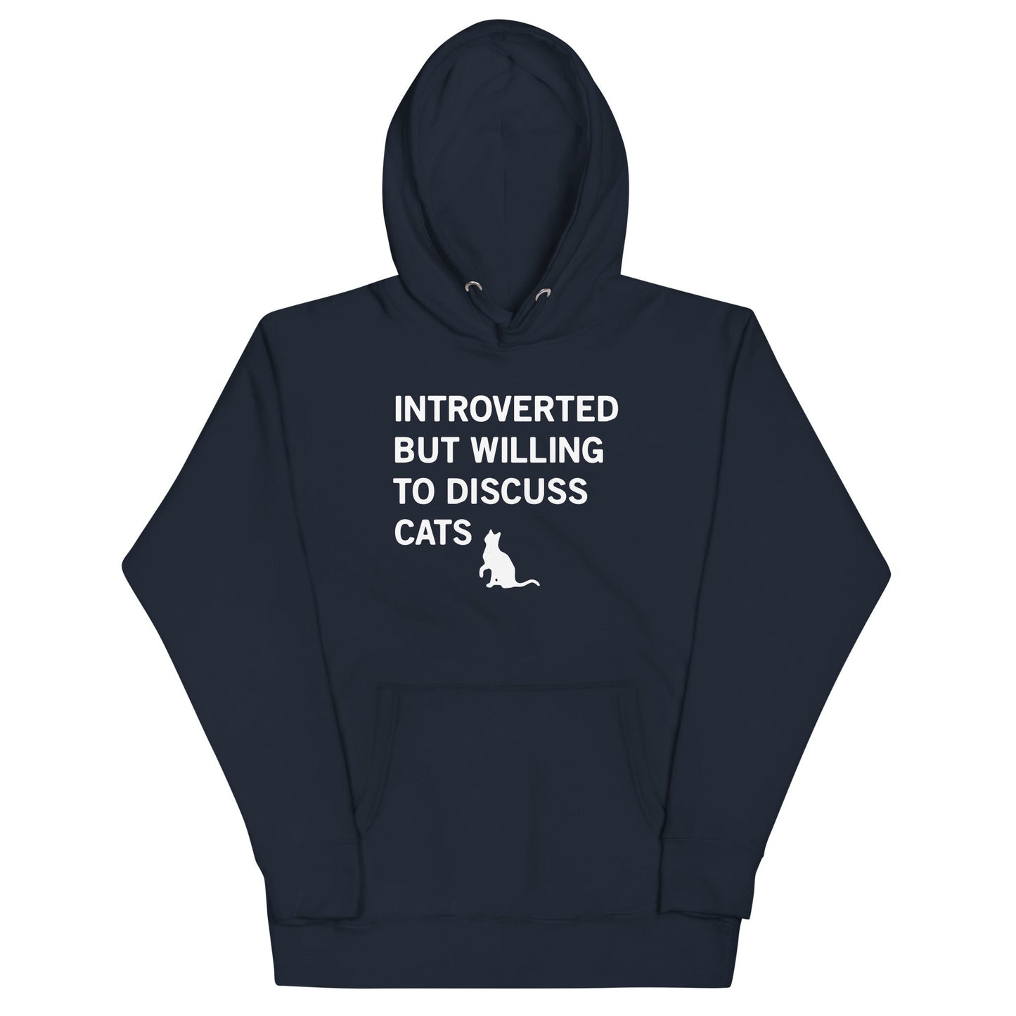 Introverted But Willing To Discuss Cats Unisex Hoodie