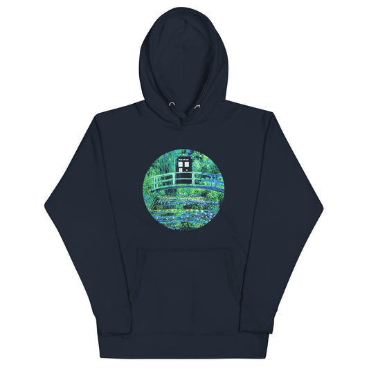 Water Lilies Police Box Unisex Hoodie