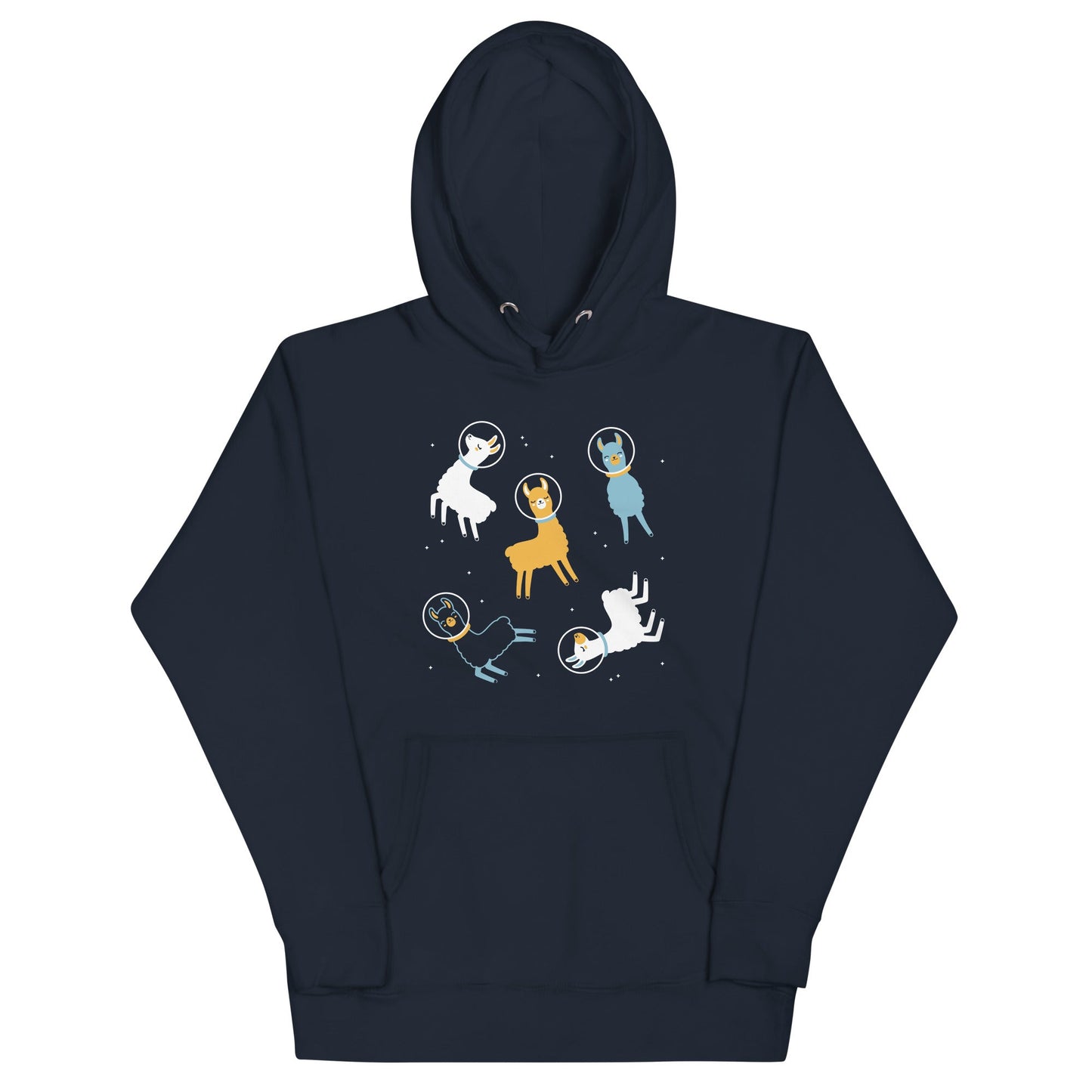 Llamas In Space Unisex Hoodie