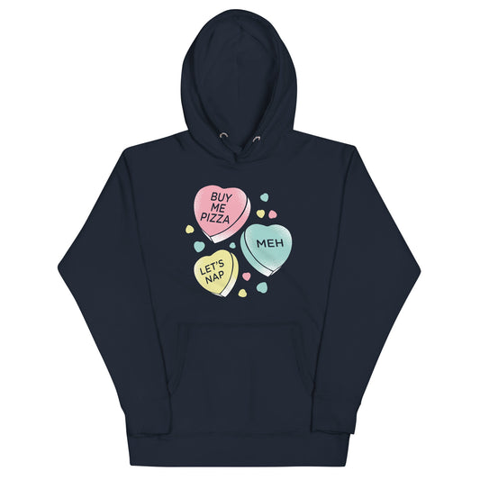 Candy Hearts Unisex Hoodie