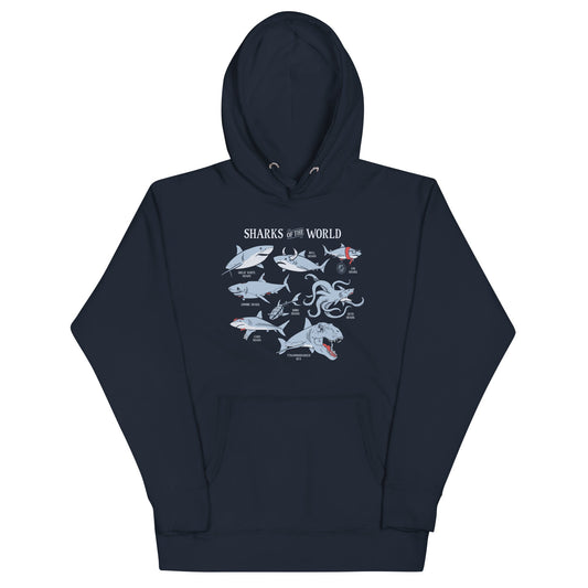 Sharks Of The World Unisex Hoodie