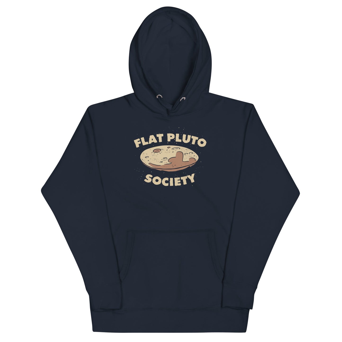 Flat Pluto Society Unisex Hoodie