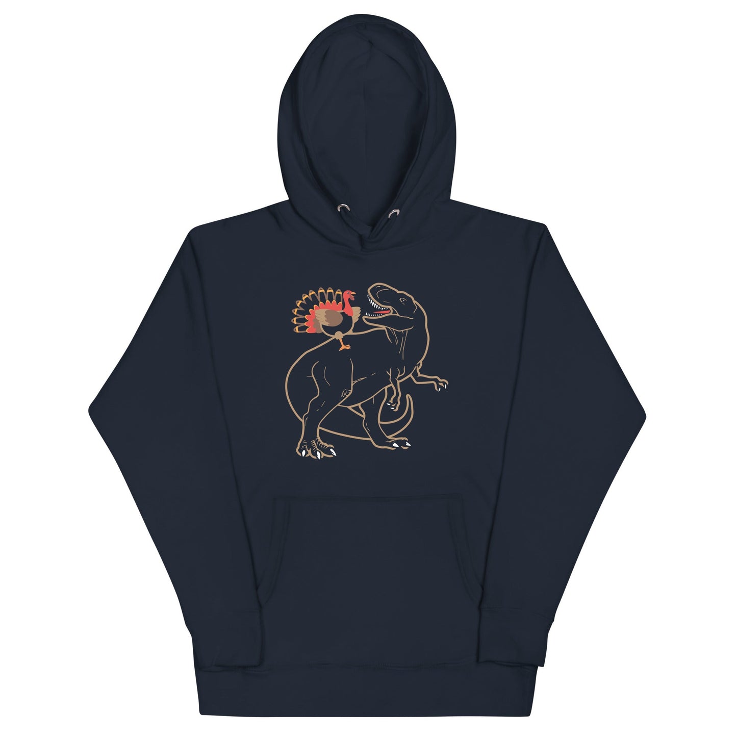 Turkey Riding T-Rex Unisex Hoodie