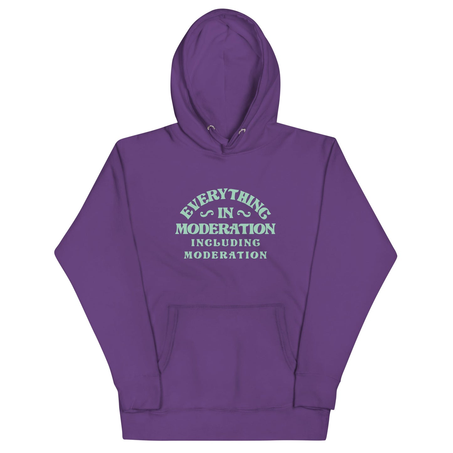 Everything In Moderation Including Moderation Unisex Hoodie