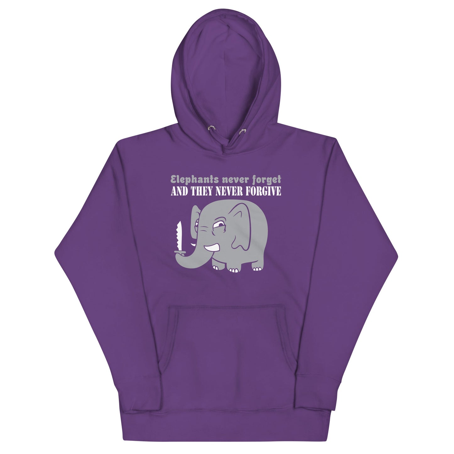 Elephants Never Forgive Unisex Hoodie