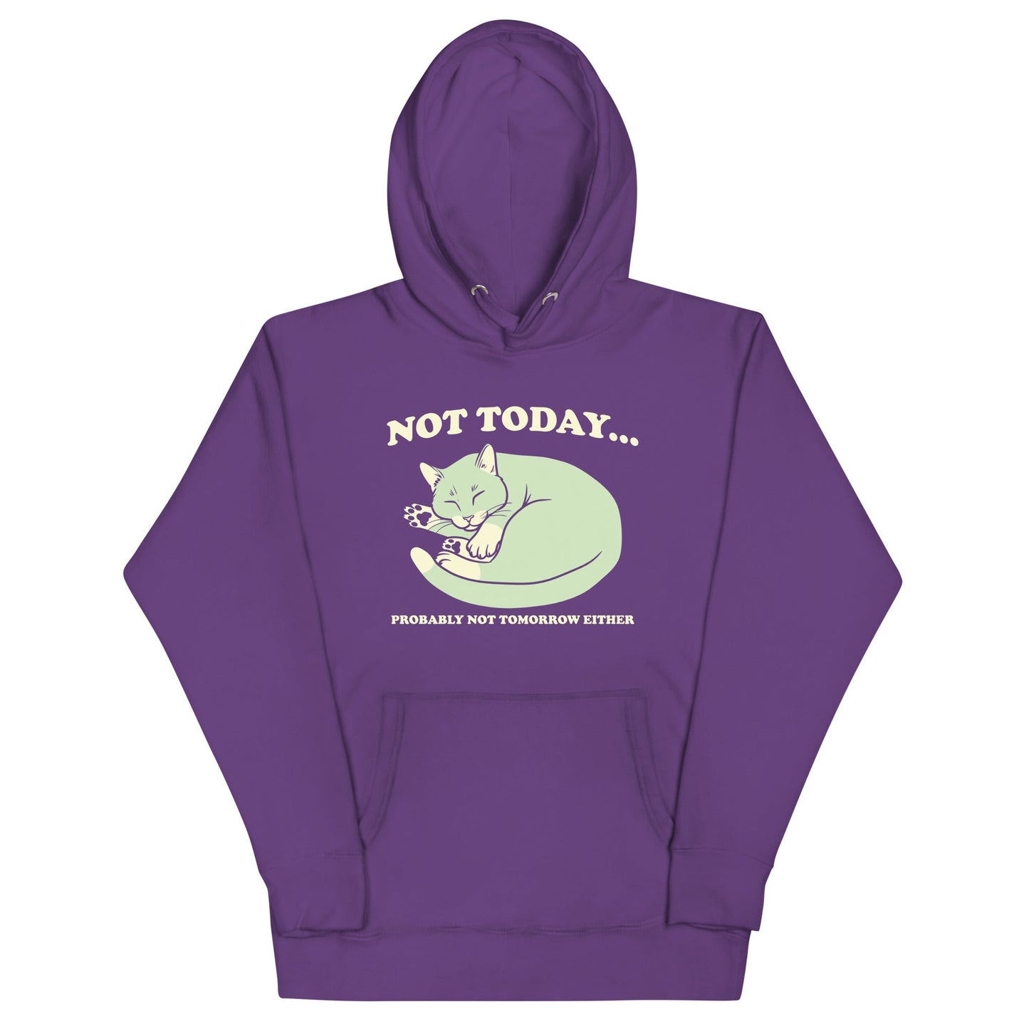 Not Today Probably Not Tomorrow Either Unisex Hoodie