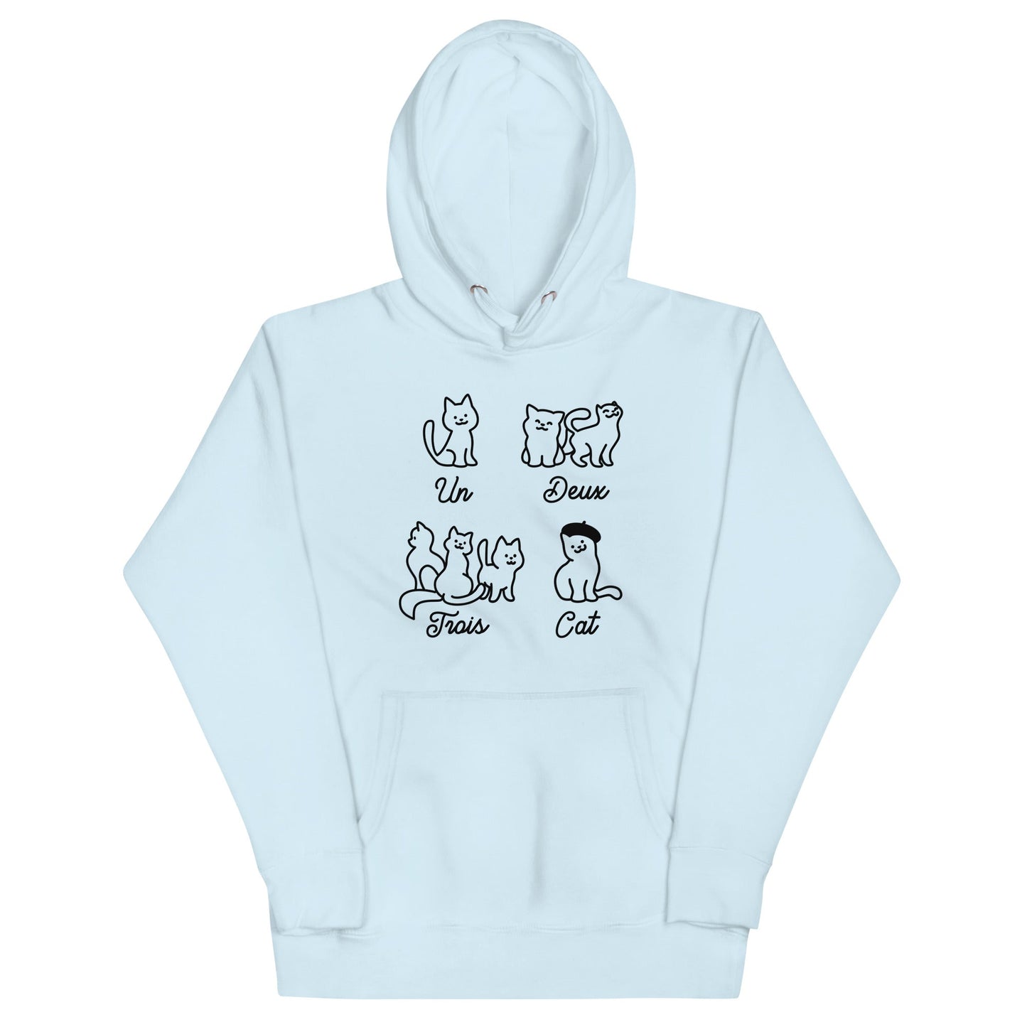 Un Deux Trois Cat Unisex Hoodie