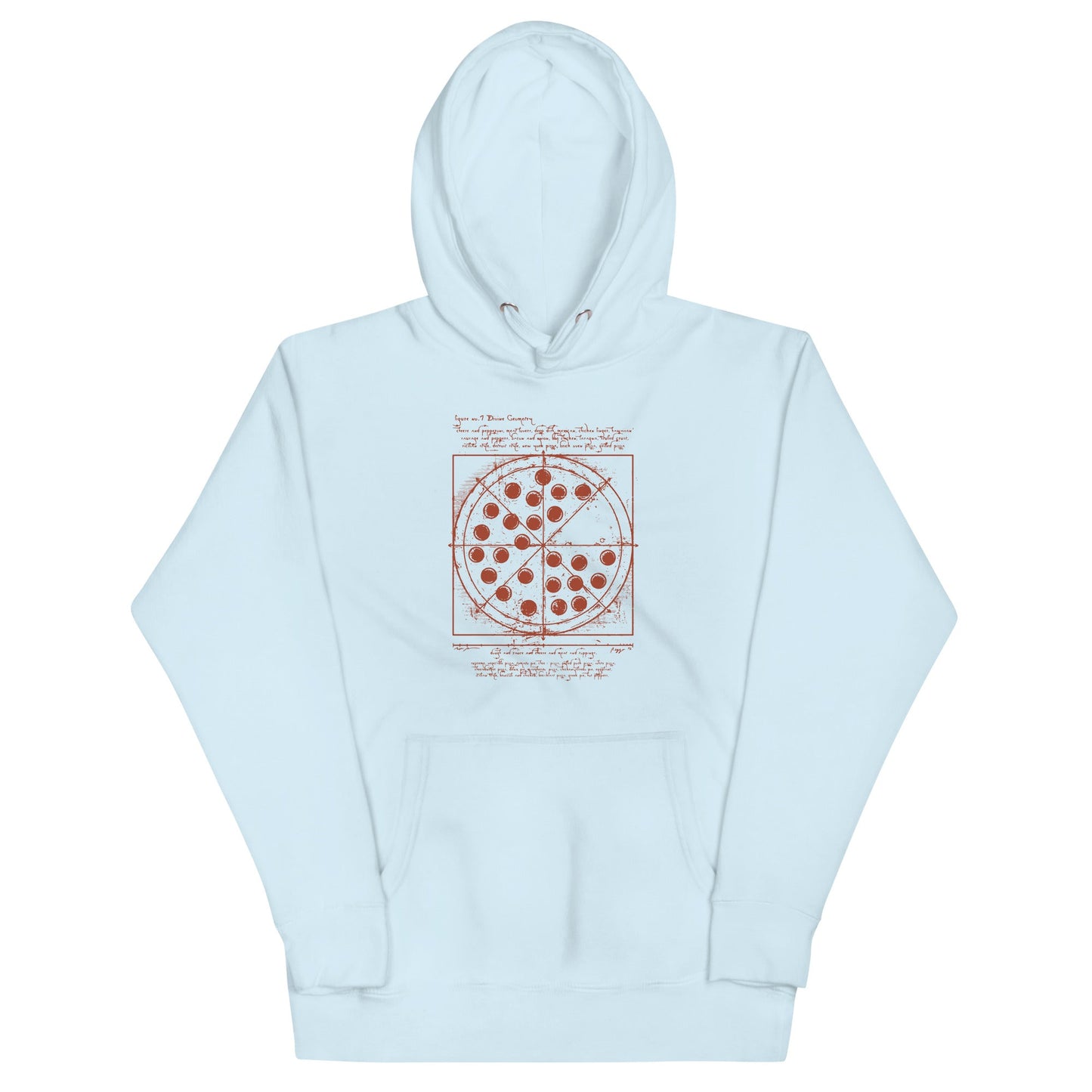 Vitruvian Pizza Unisex Hoodie