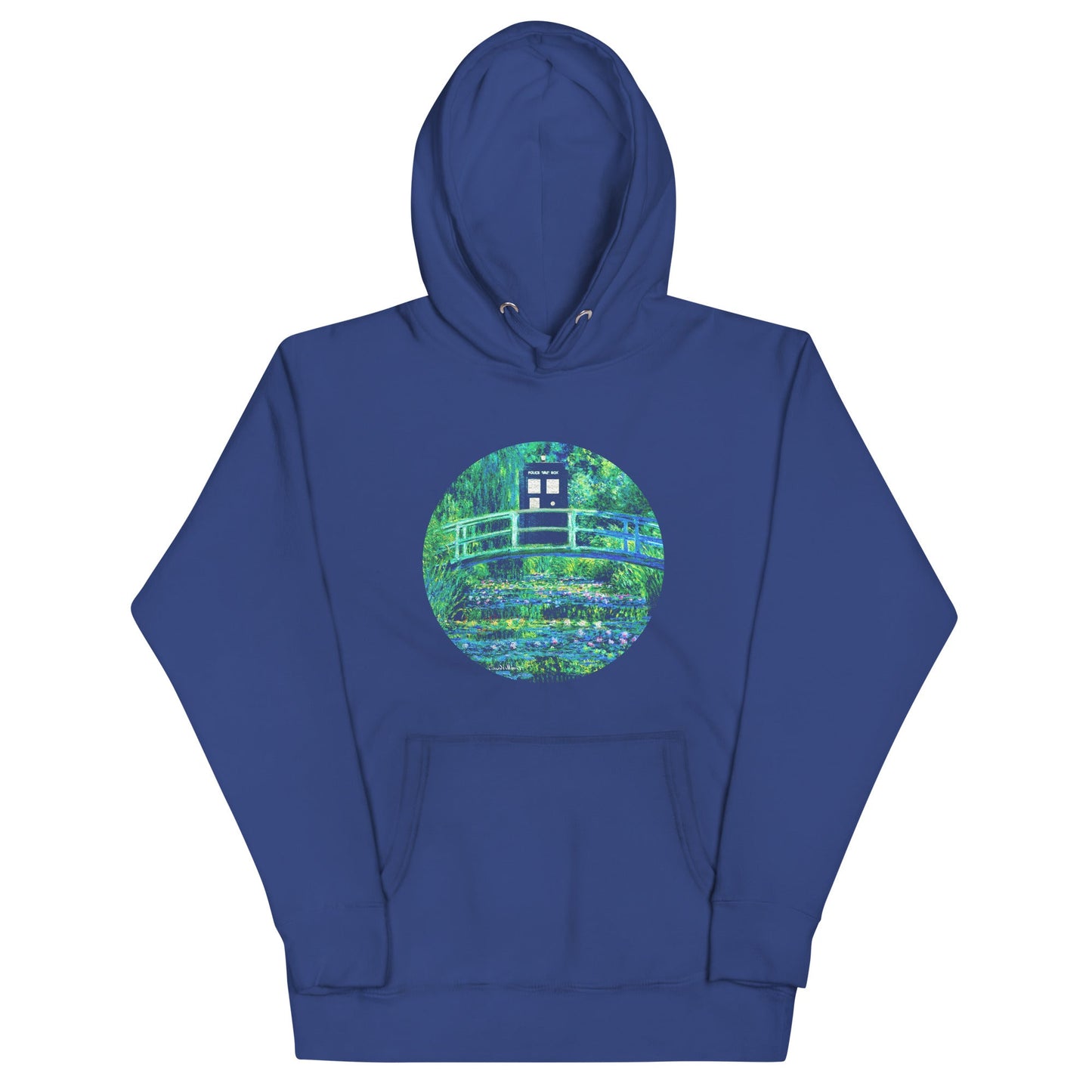 Water Lilies Police Box Unisex Hoodie