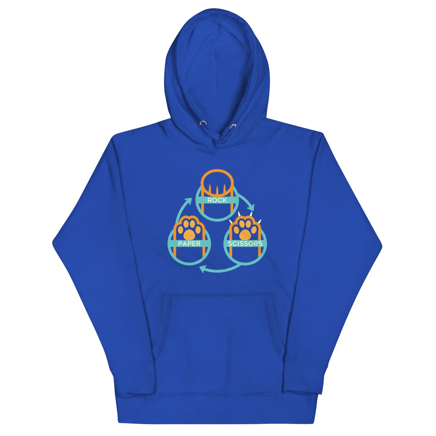 Rock Paper Scissors Paws Unisex Hoodie