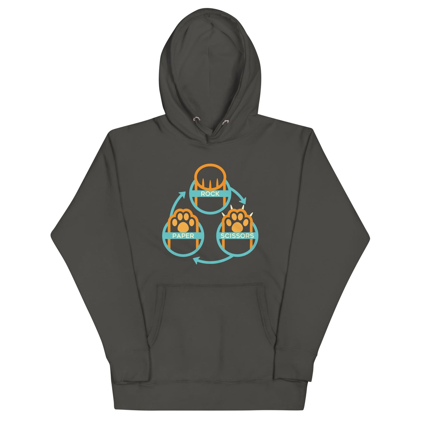 Rock Paper Scissors Paws Unisex Hoodie