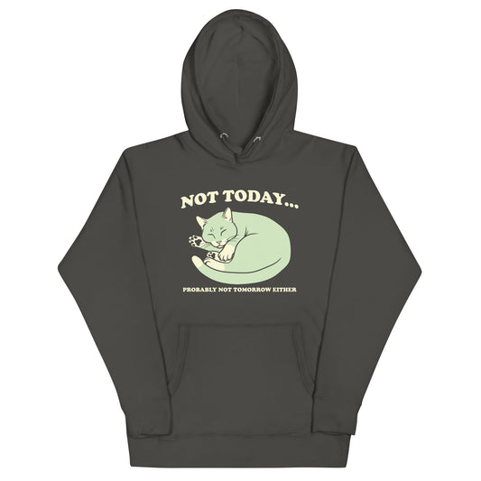 Not Today Probably Not Tomorrow Either Unisex Hoodie